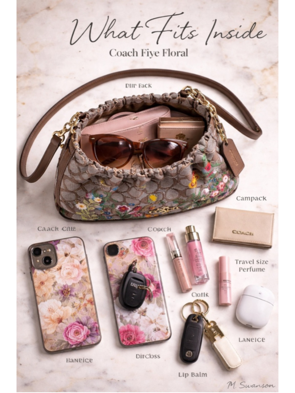 NEW Coach Faye Shoulder Bag In Signature Jacquard With Floral Embroidery NWT - Picture 14 of 16